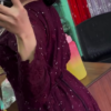 Red Sequin Embellished Kurta Palazzo Set - Image 5