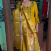 heavy embroidery kurta set with printed dupatta
