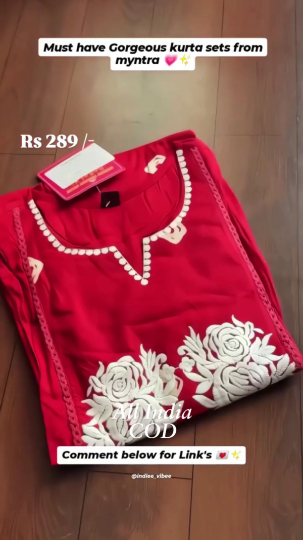 ORGANZA FABRIC DRESS MATERIAL FOR WOMEN WITH FLORAL EMBROIDERED WORK ON TOP AND DUPPATA FABRIC - Image 5