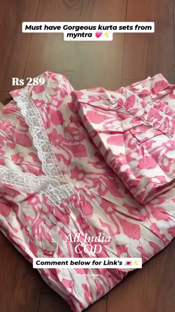 ORGANZA FABRIC DRESS MATERIAL FOR WOMEN WITH FLORAL EMBROIDERED WORK ON TOP AND DUPPATA FABRIC - Image 4