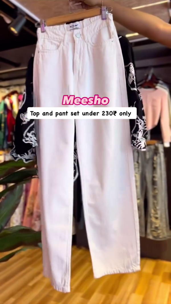 beautifully embroidered Top With Pant set for women - Image 4