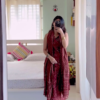 WOMEN COTTON SLEEVELESS KURTA WITH PANT AND DUPATTA - Image 4