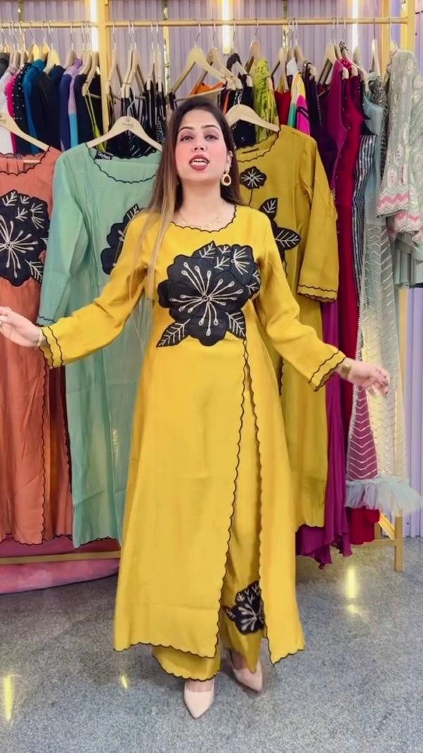 Designer suit with beautiful work