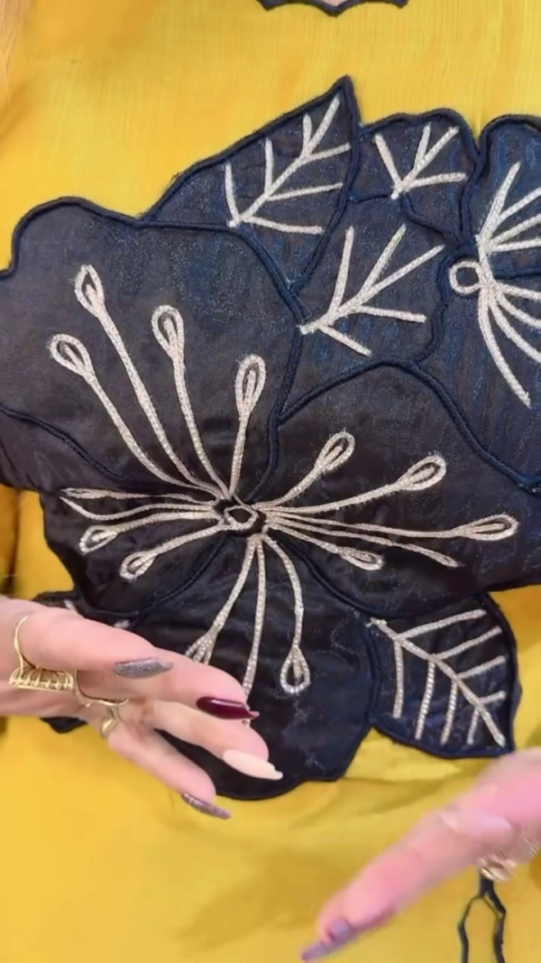 Designer suit with beautiful work - Image 2