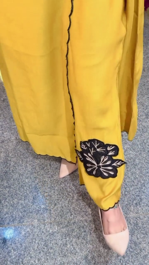 Designer suit with beautiful work - Image 8