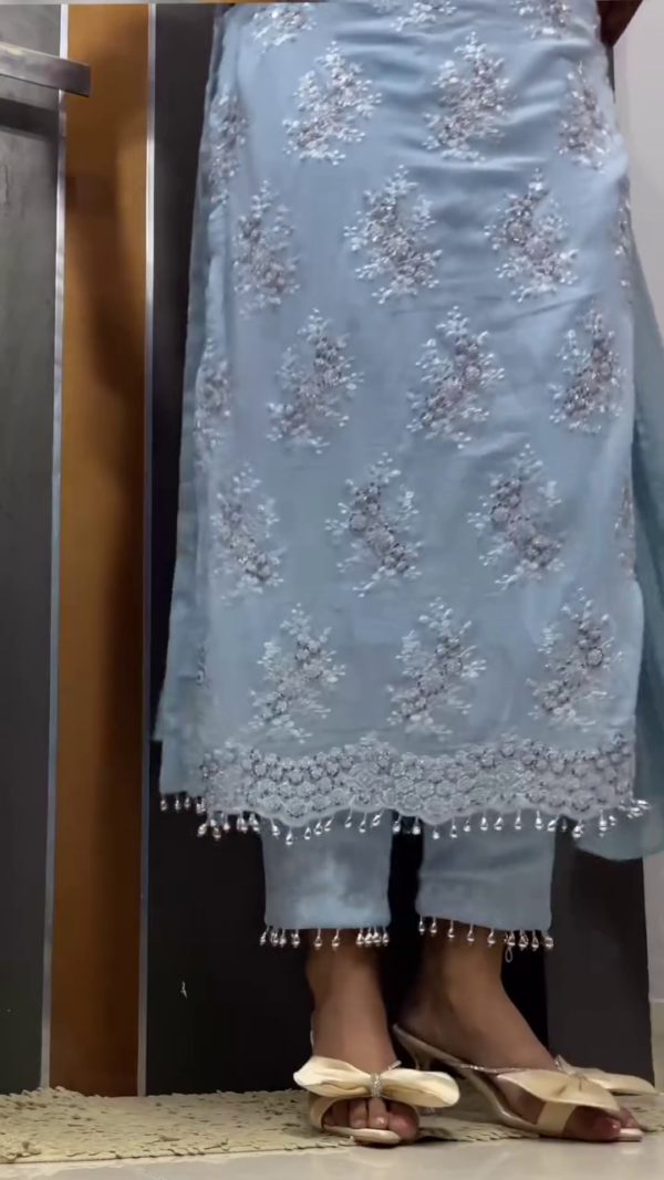 EMBROIDERY  Cotton Blend Salwar Suit - Image 3