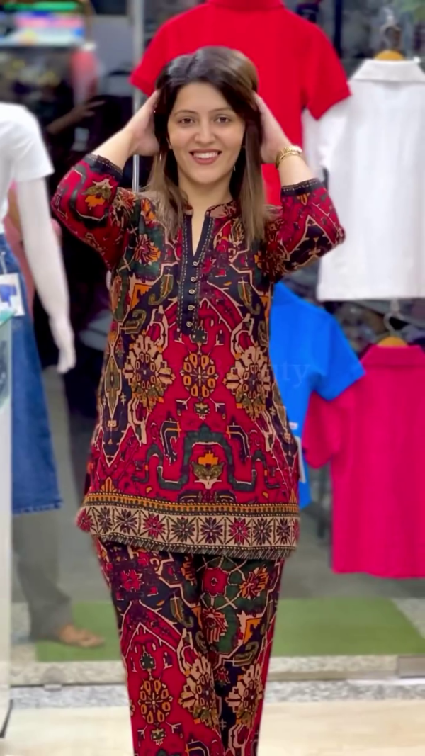 Office /Casual Wear Ethnic Kurti Plazzo Set - Image 7