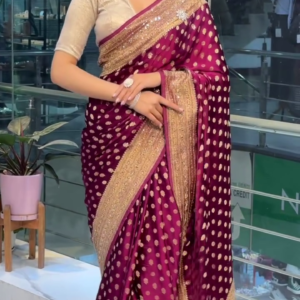 Women’s Banarasi Soft Silk Saree With Blouse Piece