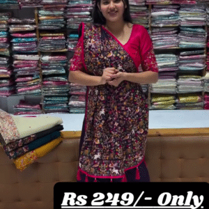 Elegant Patola Printed Silk Saree – A Fusion of Tradition and Contemporary Charm