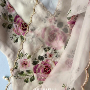 Luxury Floral Organza Suit – Graceful, Elegant & Festive Ready