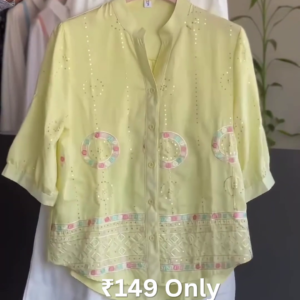 Pastel Yellow Shirt Top – Fresh, Elegant & Summer Ready