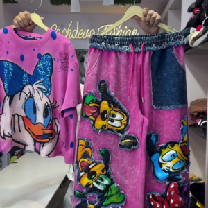 Cute Cartoon Co-ord Set – Fun & Trendy Vibes