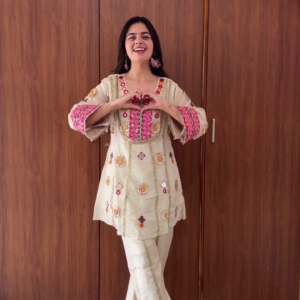 Elegant Embroidered Kurta Pant Set for Women